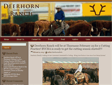 Tablet Screenshot of deerhornranch.com
